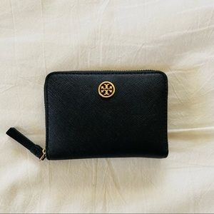 Tory Burch Mini Saffiano Zip Coin Purse Card Case